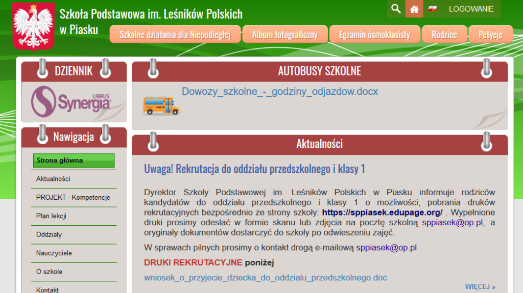 Rekrutacja Piasek
