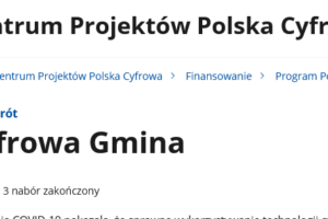 Cyfrowa Gmina - Centrum Projektów Polska Cyfrowa