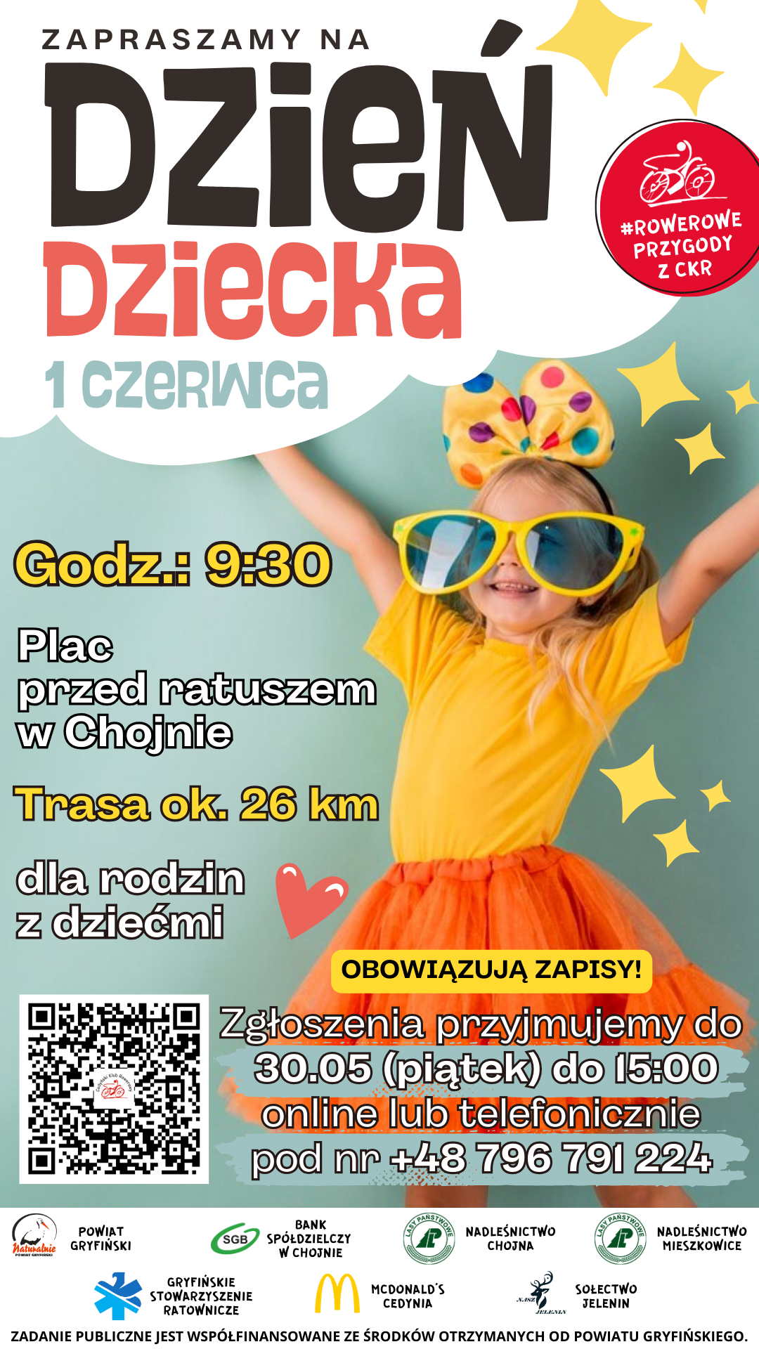 Plakat - rowerowe przygody z CKR