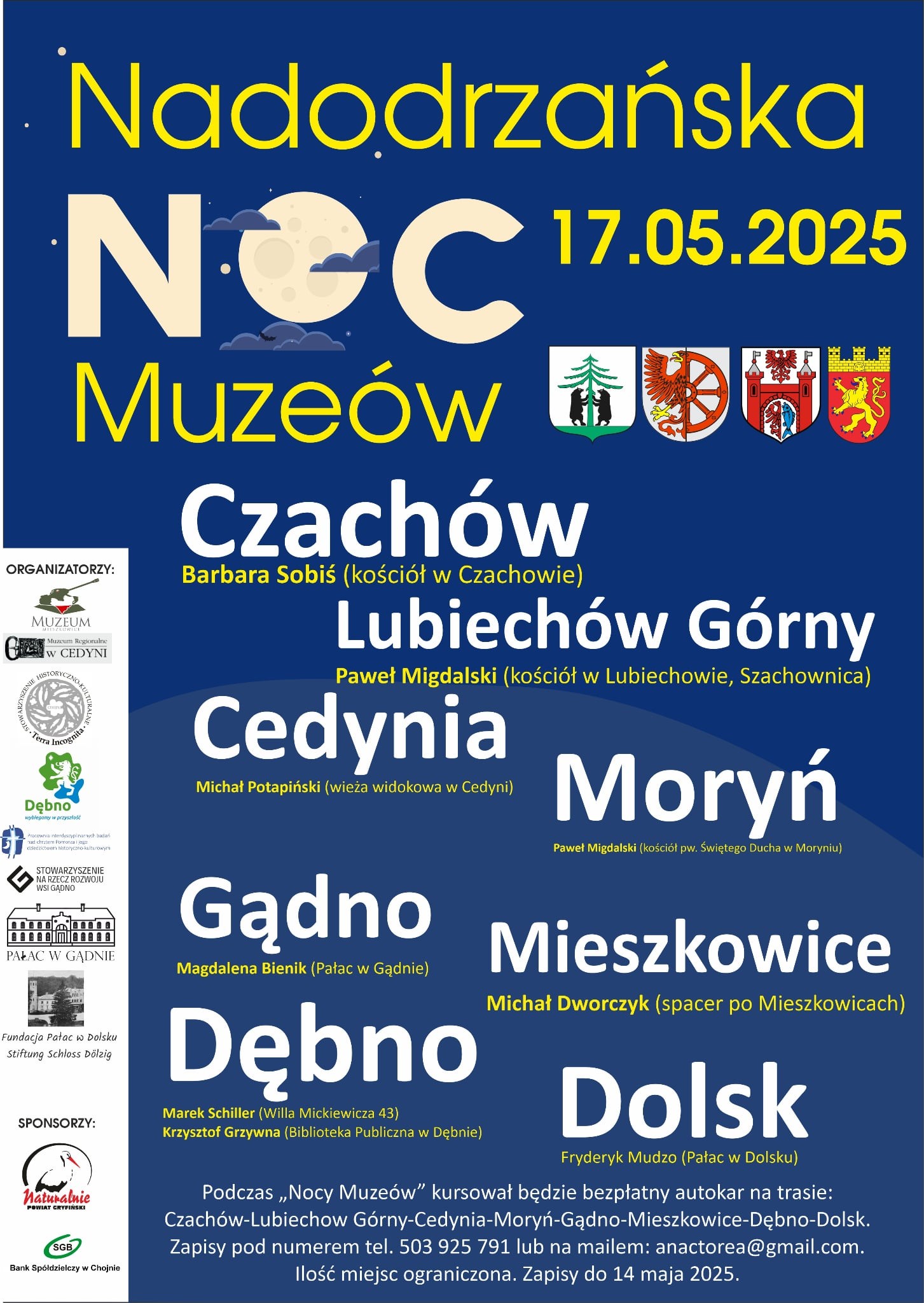 Plakat - nadodrzańska noc muzeów