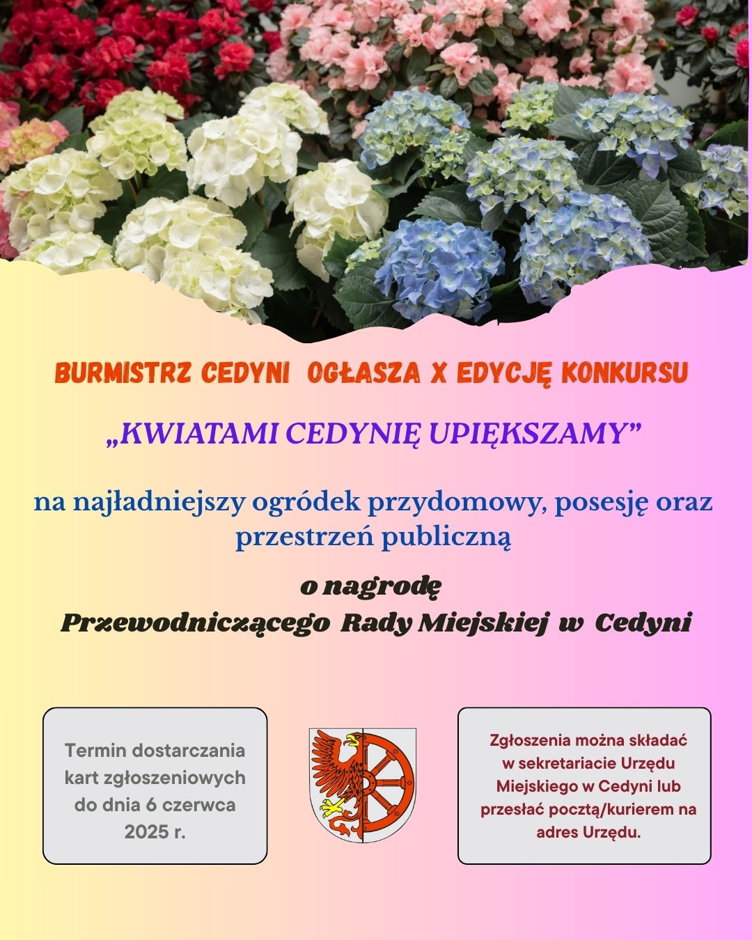 Plakat zachęcający do wzięcia udziału w konkursie