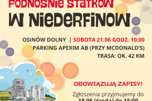 CKR zaprasza na wycieczkę rowerową do Niederfinow