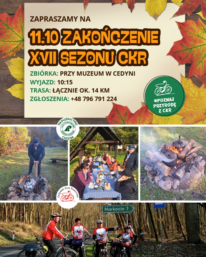 Zakończenie XVII sezonu Cedyńskiego Klubu Rowerowego już w tę sobotę