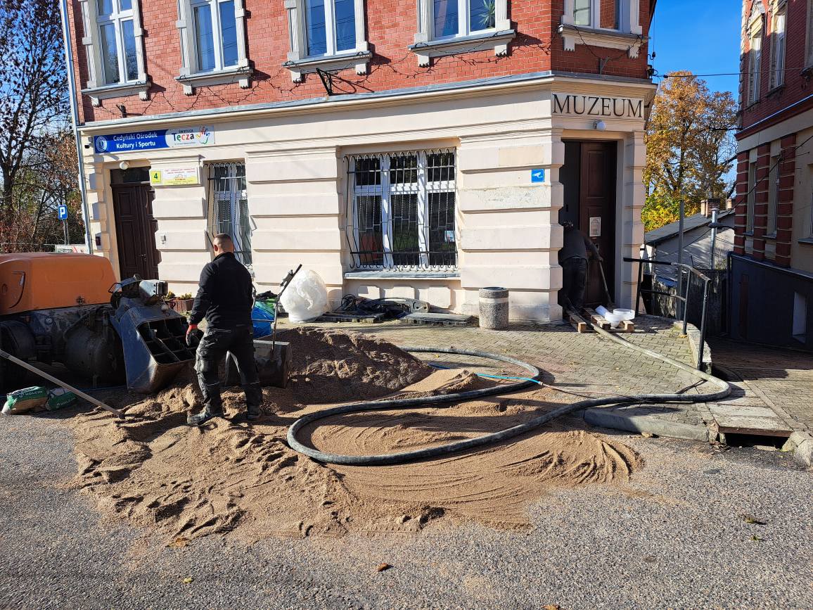 Prace remontowe w Muzeum Regionalnym w Cedyni