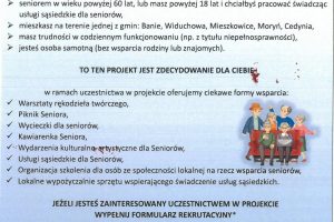 Rozwój usług społecznych świadczonych w społeczności lokalnej na rzecz seniorów