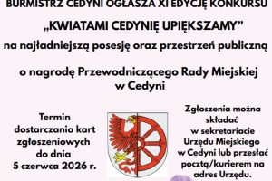 XI edycja konkursu pt. „Kwiatami Cedynię upiększamy”