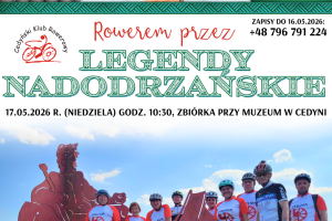 Rowerem przez krainę legend. Niezwykły rajd wystartuje z Cedyni