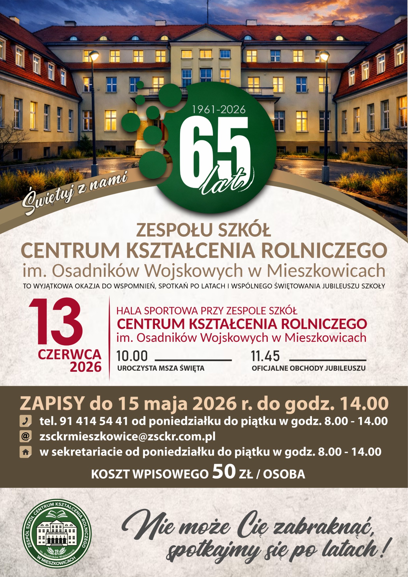 Jubileuszu 65-lecia szkoły