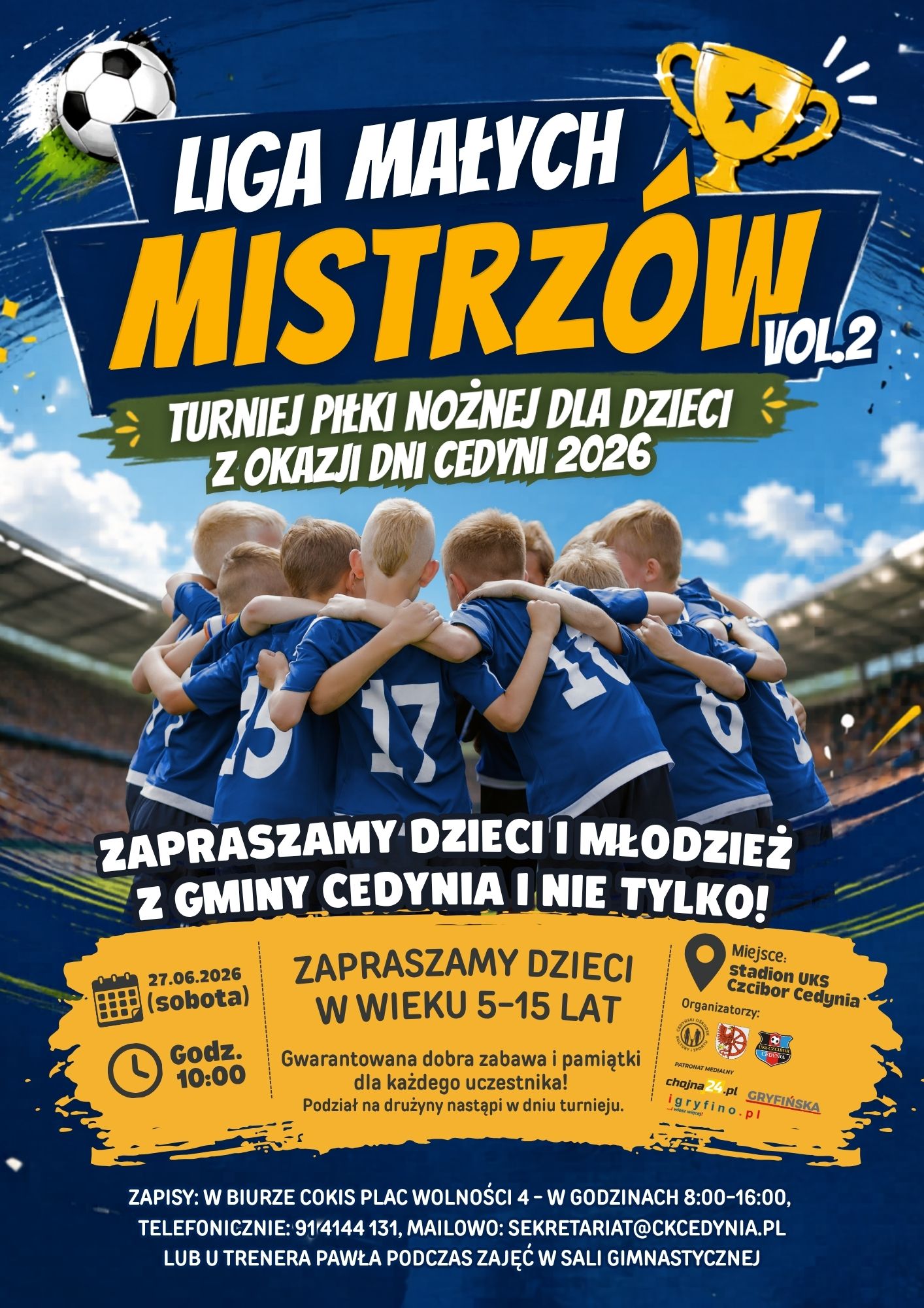 Liga Małych Mistrzów vol. 2 - piłkarskie emocje wracają do Cedyni!