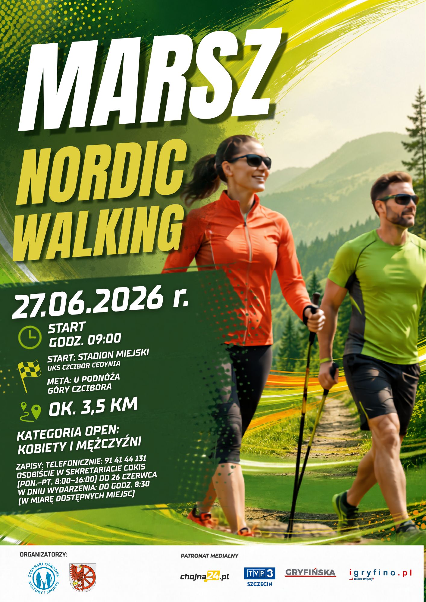 Zapraszamy na wydarzenia sportowe organizowane w ramach Dni Cedyni!