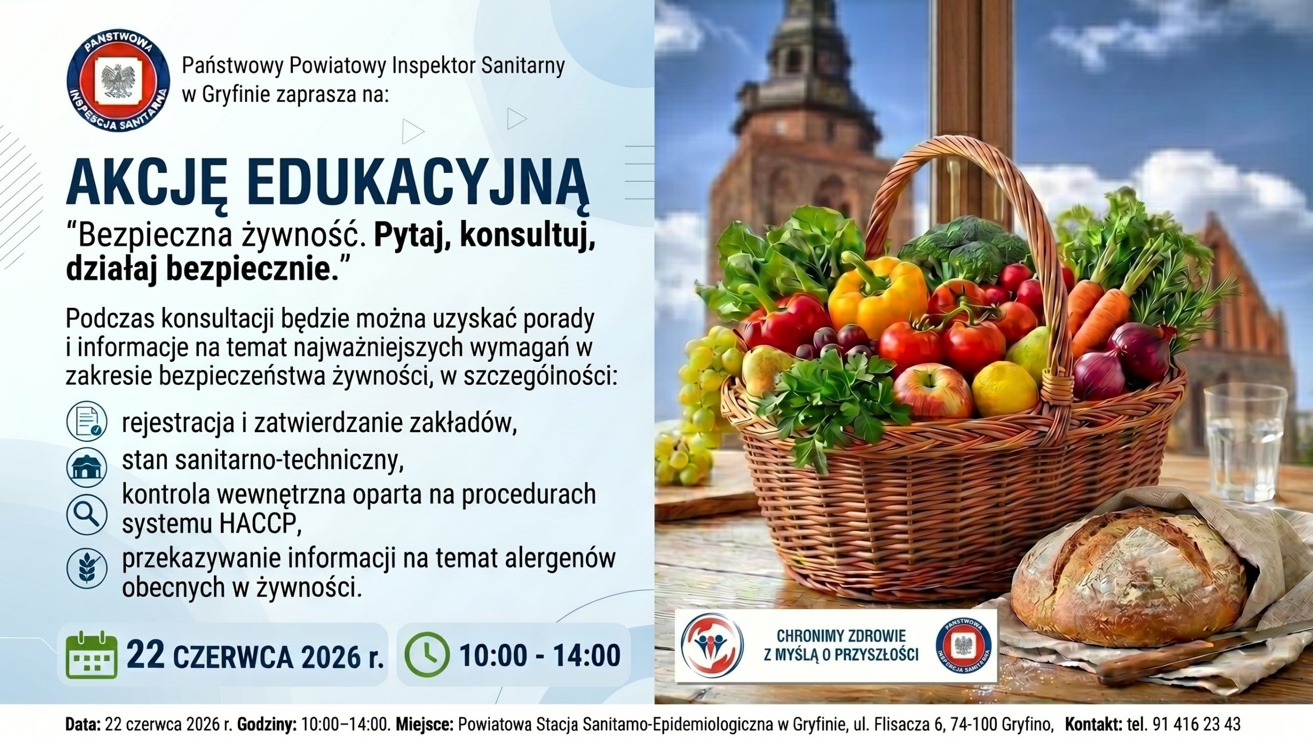 Wydarzenie promocyjne pod hasłem „Bezpieczna żywność. Pytaj, konsultuj, działaj bezpiecznie.”