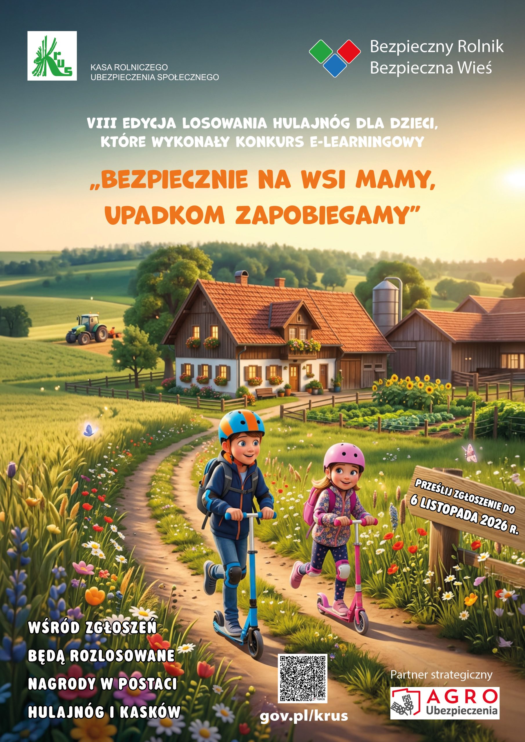 Kurs e-learningowy „Bezpiecznie na wsi mamy - upadkom zapobiegamy”
